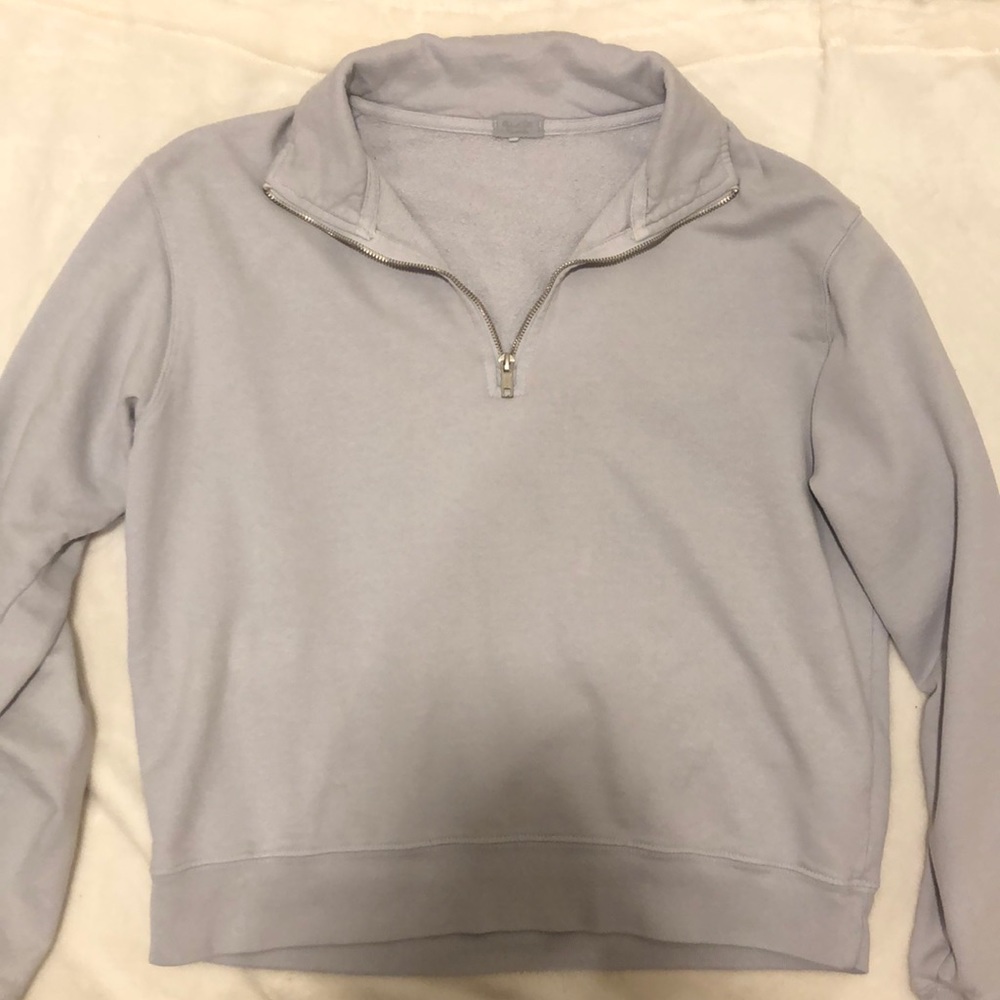 John Galt Small Purple Zip-up Sweat Shirt